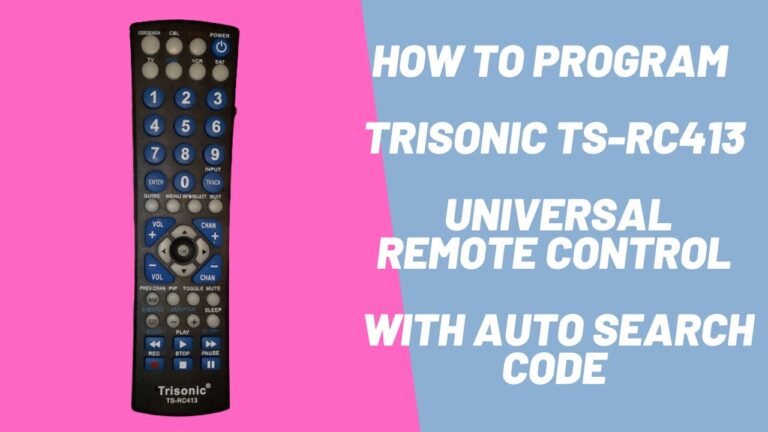 Trisonic Remote Codes: How To Program Trisonic Remote