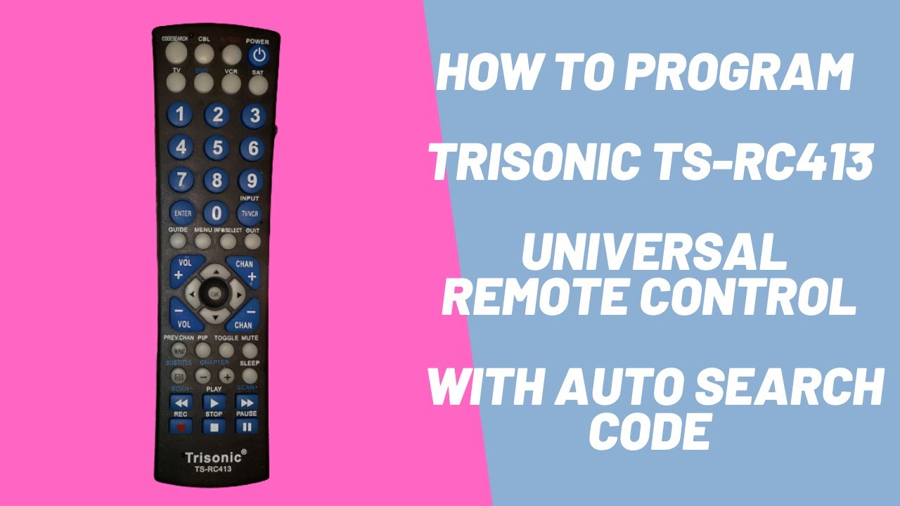 Trisonic Remote Codes: How To Program Trisonic Remote